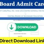 CBSE Admit Card 2025