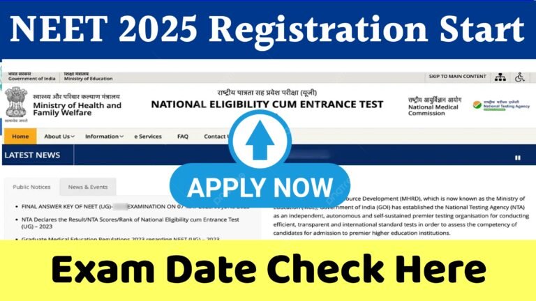 NEET 2025 Registration